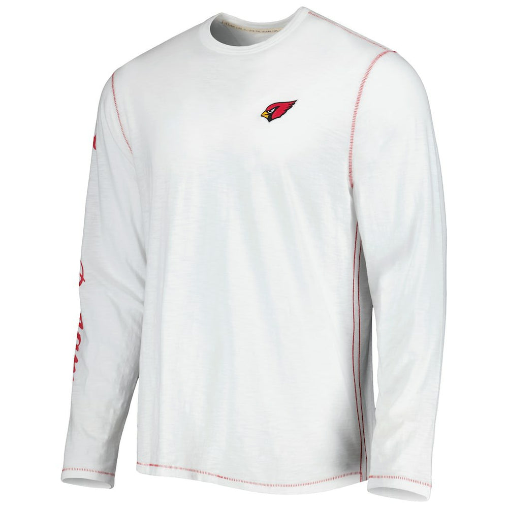 Arizona Cardinals Laces Out Billboard Long Sleeve T-Shirt White | Tommy Bahama