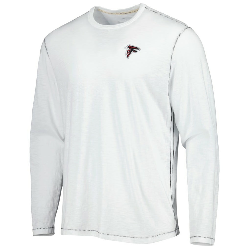 Atlanta Falcons Laces Out Billboard Long Sleeve T-Shirt White | Tommy Bahama