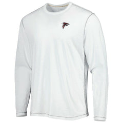 Atlanta Falcons Laces Out Billboard Long Sleeve T-Shirt White | Tommy Bahama