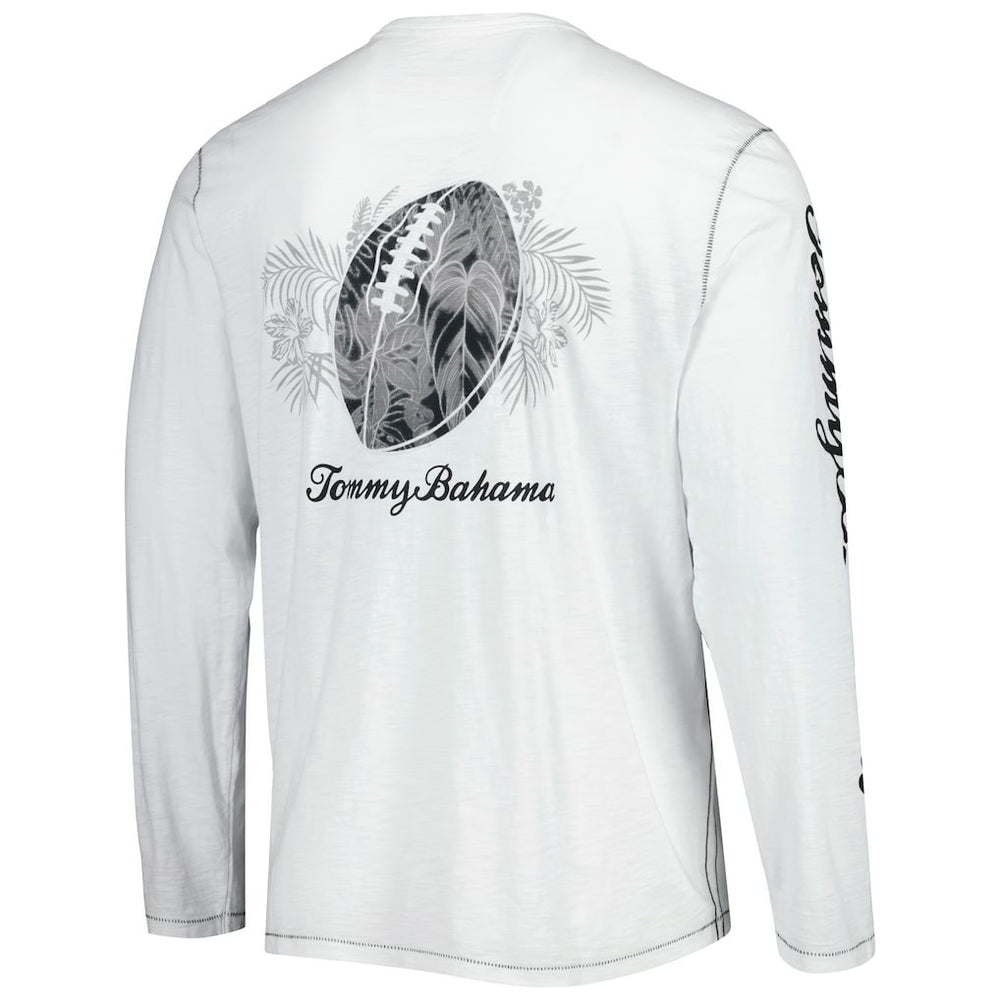 Atlanta Falcons Laces Out Billboard Long Sleeve T-Shirt White | Tommy Bahama