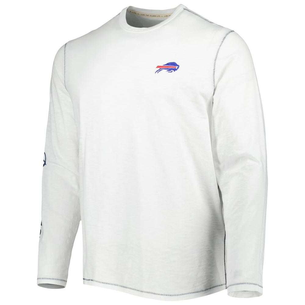 Buffalo Bills Laces Out Billboard Long Sleeve T-Shirt White | Tommy Bahama