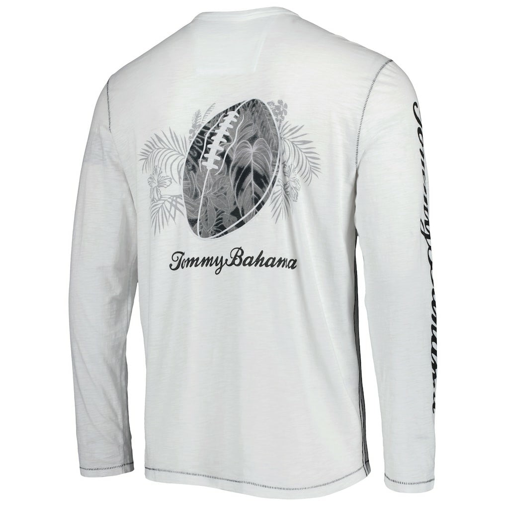 Carolina Panthers Laces Out Billboard Long Sleeve T-Shirt White | Tommy Bahama