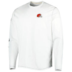 Cleveland Browns Laces Out Billboard Long Sleeve T-Shirt White | Tommy Bahama