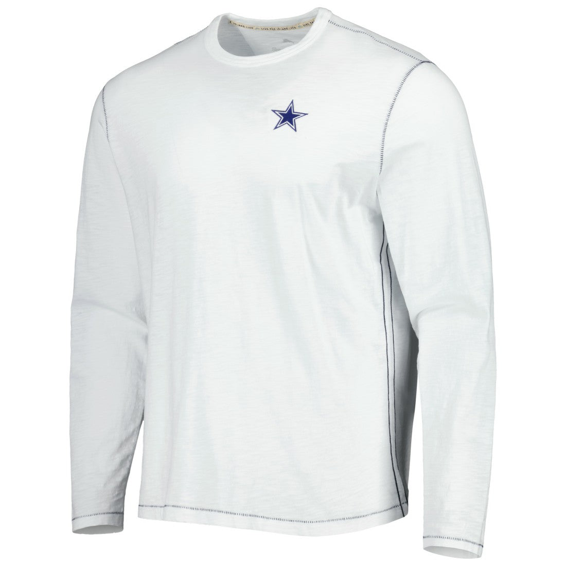 Dallas Cowboys Laces Out Billboard Long Sleeve T-Shirt White | Tommy Bahama