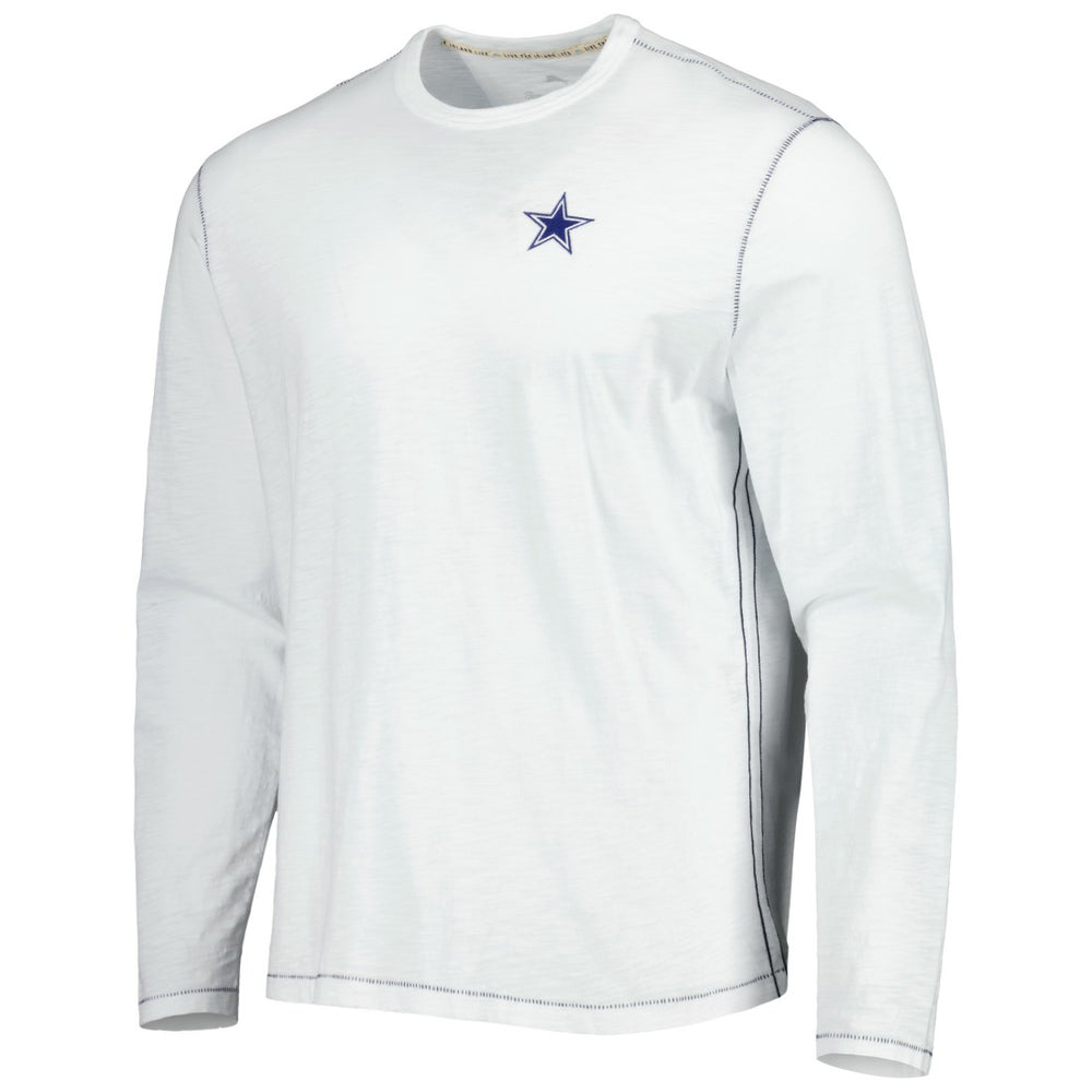 Dallas Cowboys Laces Out Billboard Long Sleeve T-Shirt White | Tommy Bahama