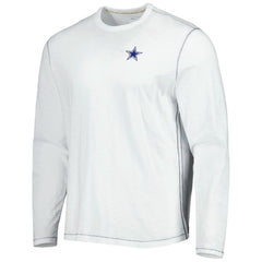 Dallas Cowboys Laces Out Billboard Long Sleeve T-Shirt White | Tommy Bahama