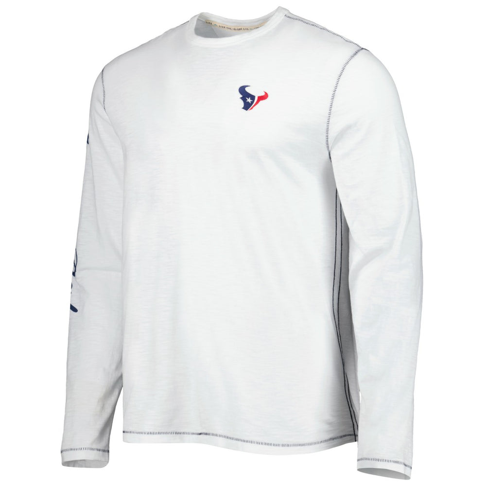 Houston Texans Laces Out Billboard Long Sleeve T-Shirt White | Tommy Bahama