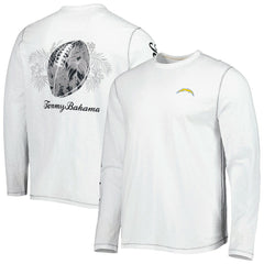 Los Angeles Chargers Laces Out Billboard Long Sleeve T-Shirt White | Tommy Bahama