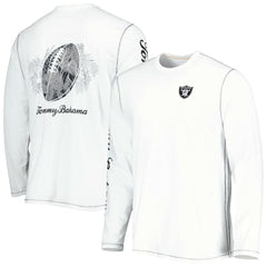 Las Vegas Raiders Laces Out Billboard Long Sleeve T-Shirt White | Tommy Bahama