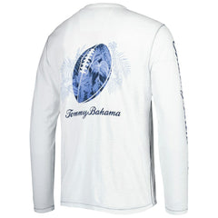 New England Patriots Laces Out Billboard Long Sleeve T-Shirt White | Tommy Bahama