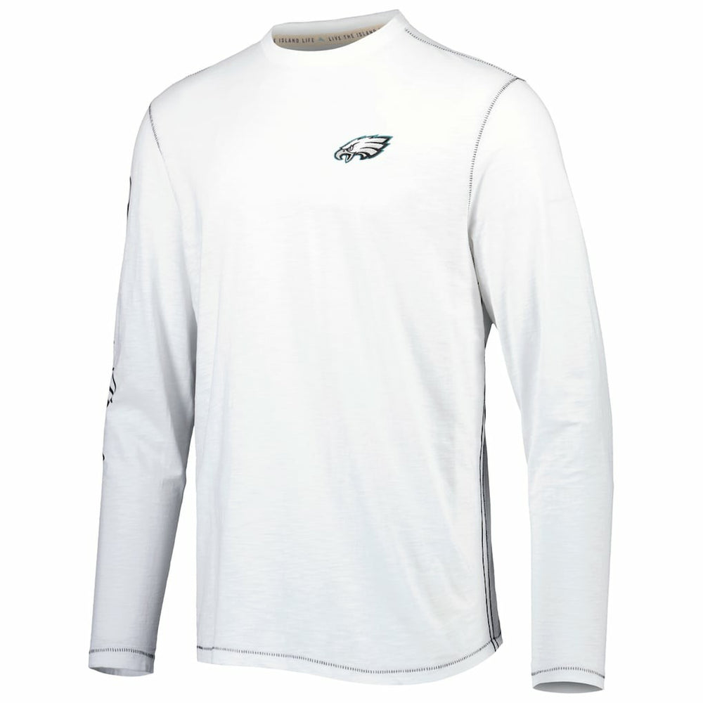 Philadelphia Eagles Laces Out Billboard Long Sleeve T-Shirt White | Tommy Bahama