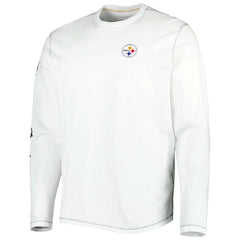 Pittsburgh Steelers Laces Out Billboard Long Sleeve T-Shirt White | Tommy Bahama