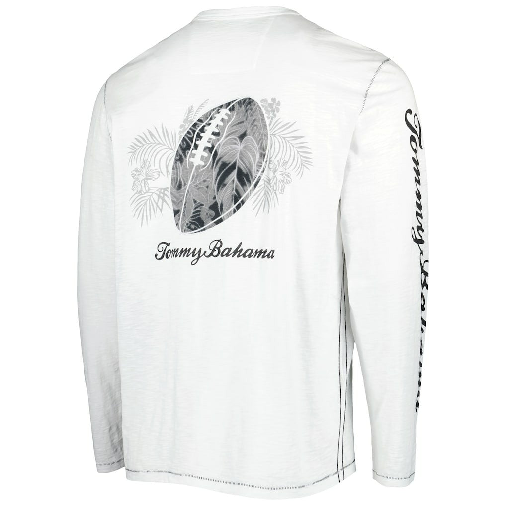 Pittsburgh Steelers Laces Out Billboard Long Sleeve T-Shirt White | Tommy Bahama