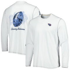 Tennessee Titans Laces Out Billboard Long Sleeve T-Shirt White | Tommy Bahama