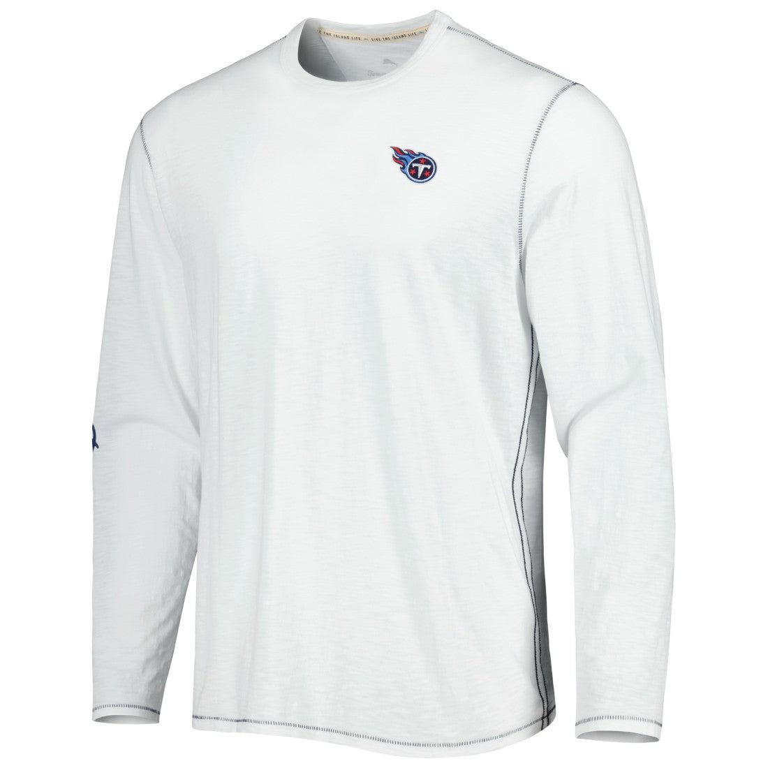 Tennessee Titans Laces Out Billboard Long Sleeve T-Shirt White | Tommy Bahama