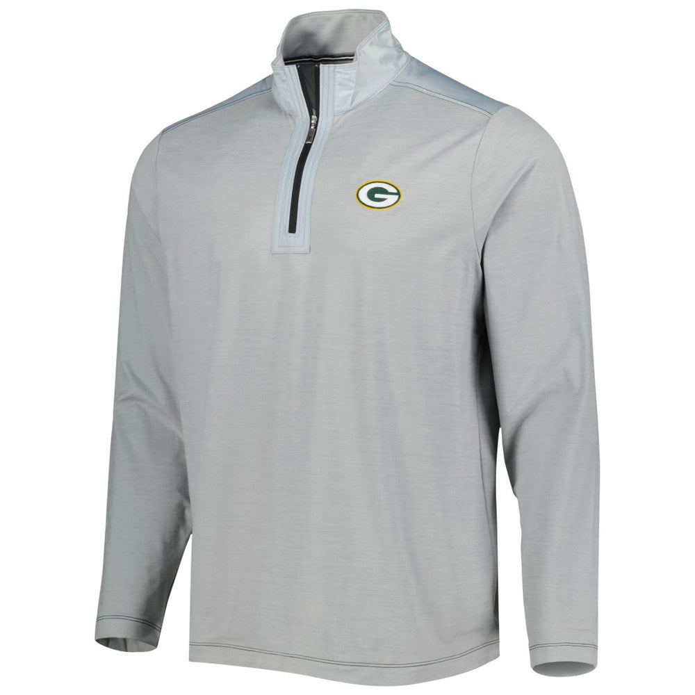 Green Bay Packers On Deck IslandZone Half-Zip Jacket Gray | Tommy Bahama
