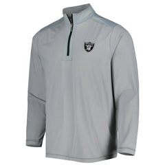 Las Vegas Raiders On Deck IslandZone Half-Zip Jacket Gray | Tommy Bahama