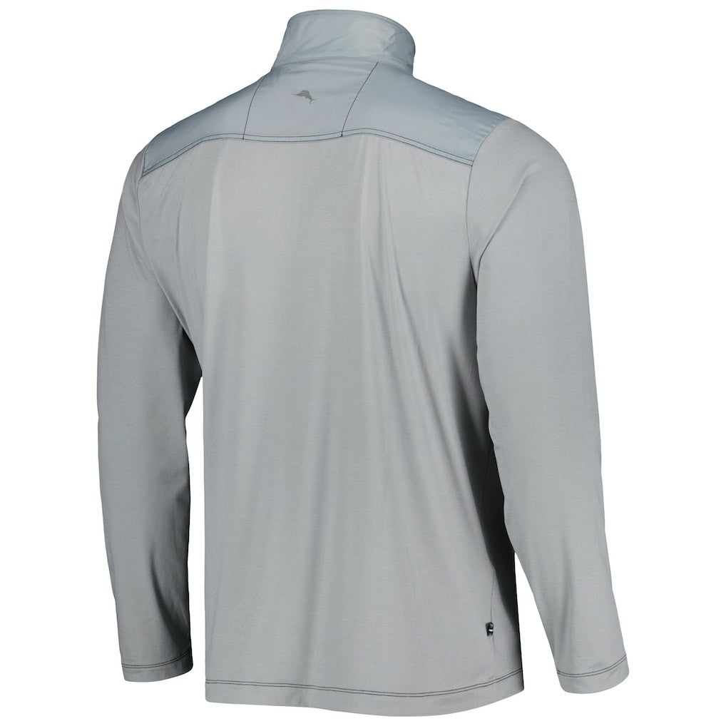 Las Vegas Raiders On Deck IslandZone Half-Zip Jacket Gray | Tommy Bahama
