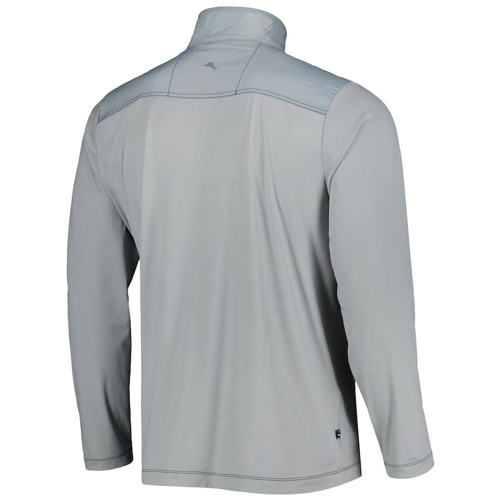 Las Vegas Raiders On Deck IslandZone Half-Zip Jacket Gray | Tommy Bahama