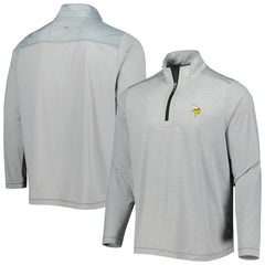 Minnesota Vikings On Deck IslandZone Half-Zip Jacket Gray | Tommy Bahama