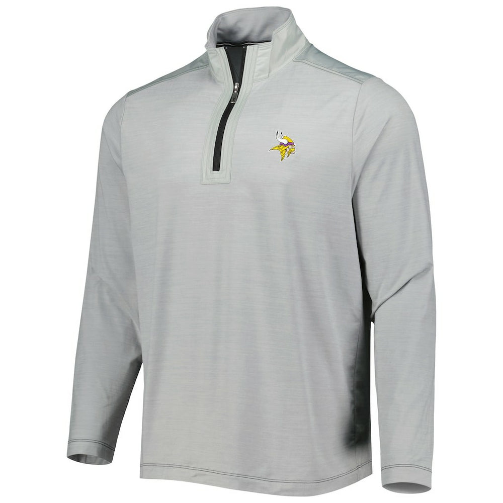 Minnesota Vikings On Deck IslandZone Half-Zip Jacket Gray | Tommy Bahama