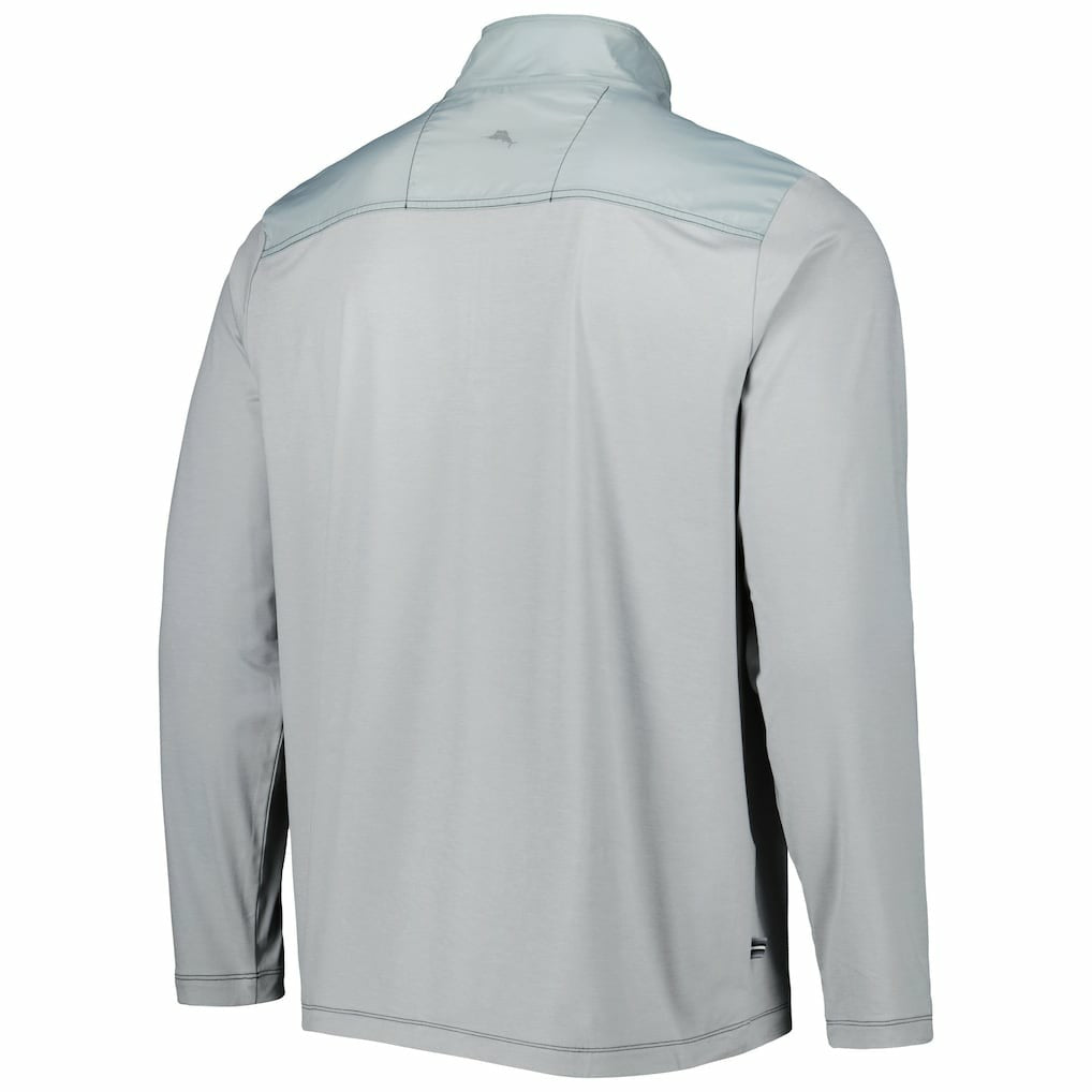 New Orleans Saints On Deck IslandZone Half-Zip Jacket Gray | Tommy Bahama
