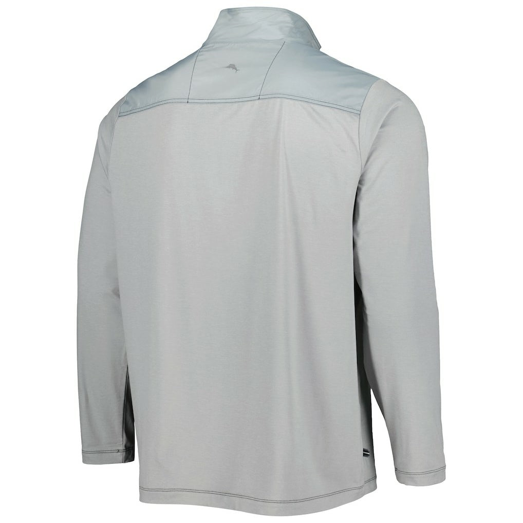 Pittsburgh Steelers On Deck IslandZone Half-Zip Jacket Gray | Tommy Bahama