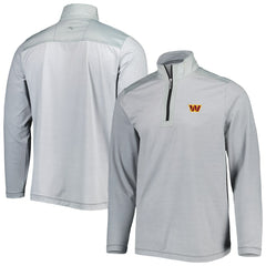 Washington Commanders On Deck IslandZone Half-Zip Jacket Gray | Tommy Bahama