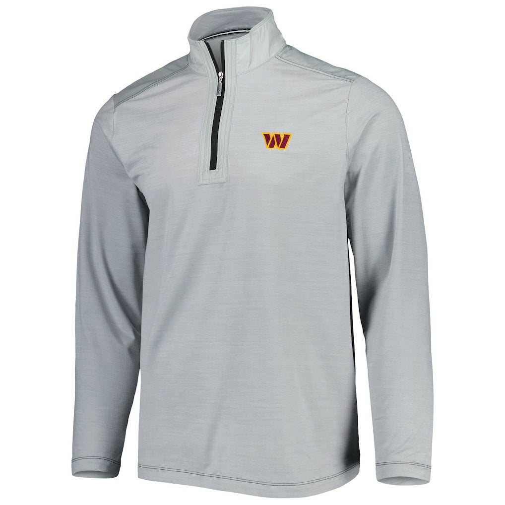 Washington Commanders On Deck IslandZone Half-Zip Jacket Gray | Tommy Bahama