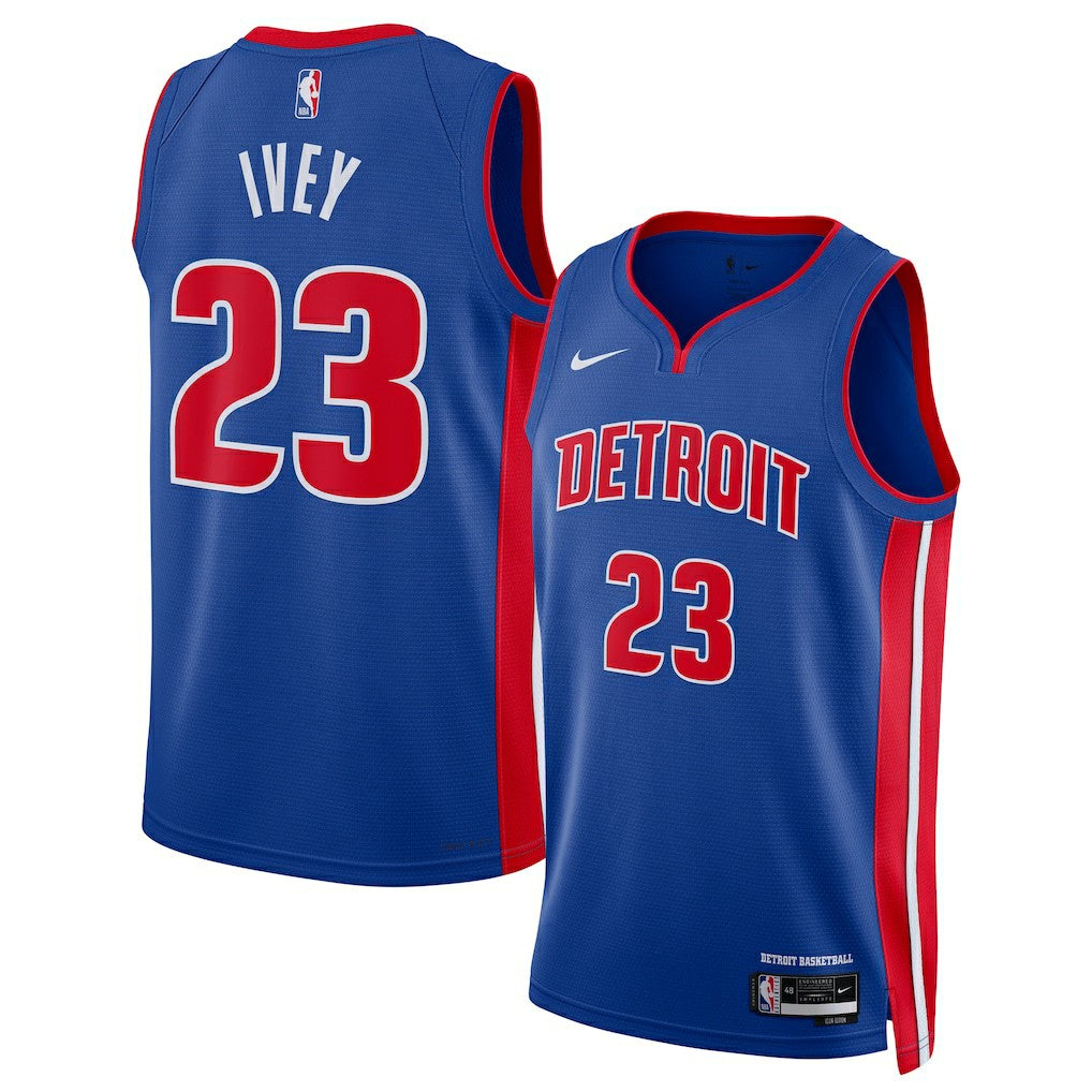Jaden Ivey Detroit Pistons Unisex 2022 NBA Draft First Round Pick Swingman Jersey Icon Editi- Blue - NBA