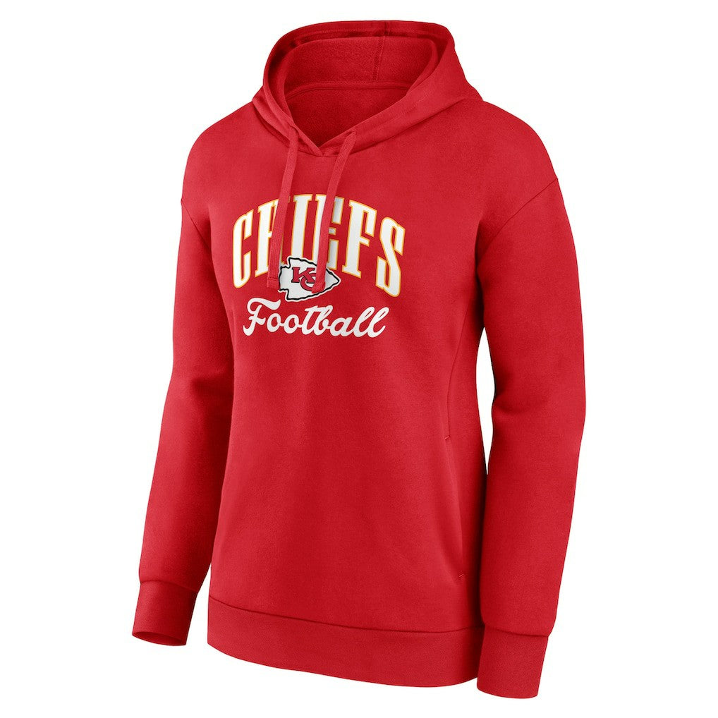 Kansas City Chiefs Women's Team Logo Victory Script Pullover Hoodie Red | Fanatics