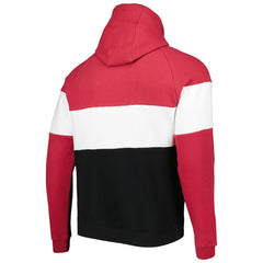 Arizona Cardinals New Era Colorblock Current Pullover Hoodie Black/Cardinal | NFL
