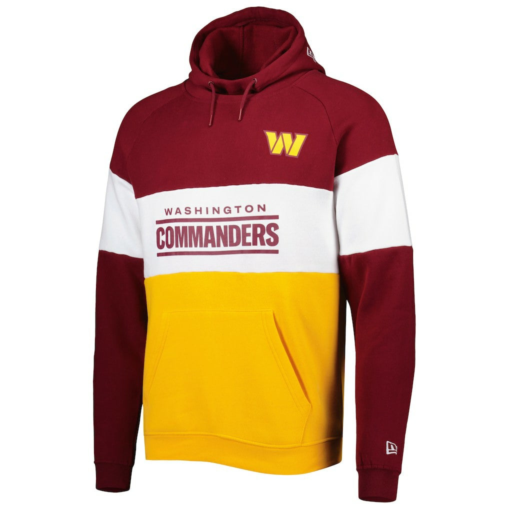 Washington Commanders New Era Colorblock Current Pullover Hoodie Gold | NFL
