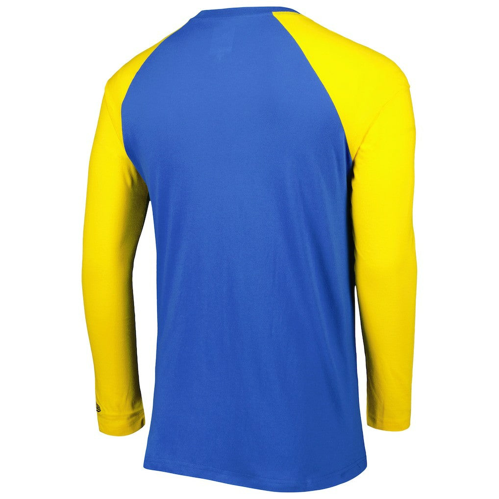 Los Angeles Rams New Era Current Raglan Long Sleeve T-Shirt Royal | NFL