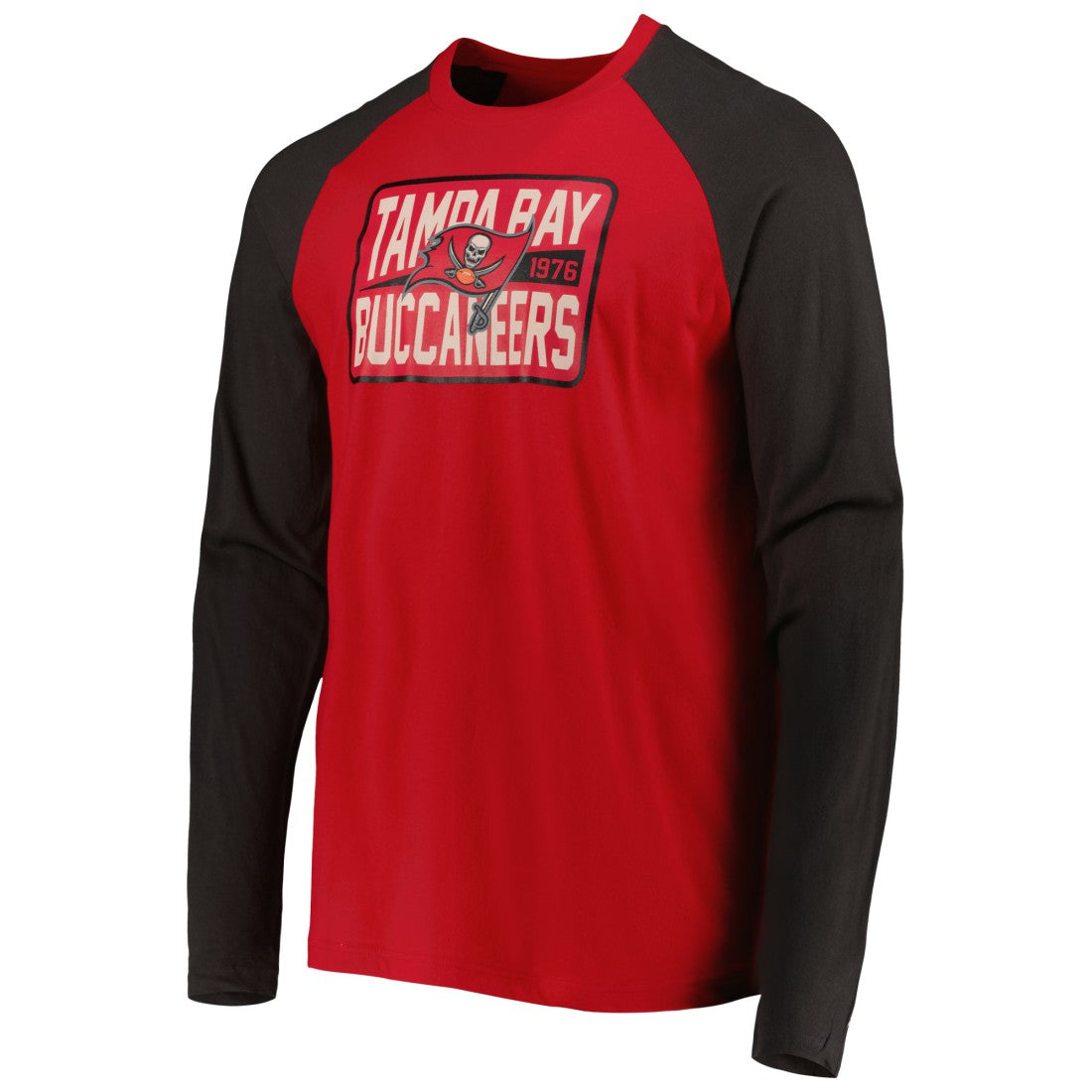 Tampa Bay Buccaneers New Era Current Raglan Long Sleeve T-Shirt Red | NFL