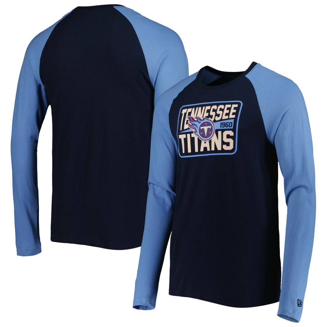 Tennessee Titans New Era Current Raglan Long Sleeve T-Shirt Navy | NFL