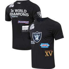 Las Vegas Raiders Pro Standard Championship T-Shirt Black | NFL