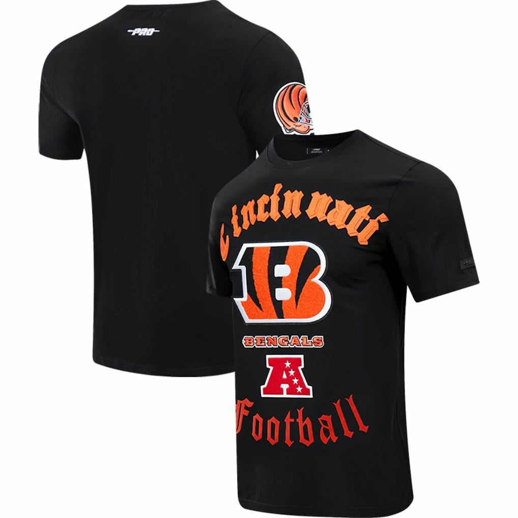 Cincinnati Bengals Pro Standard Old English T-Shirt Black | NFL