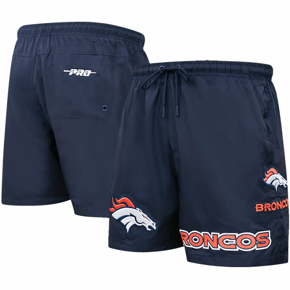 Denver Broncos Pro Standard Woven Shorts Navy | NFL