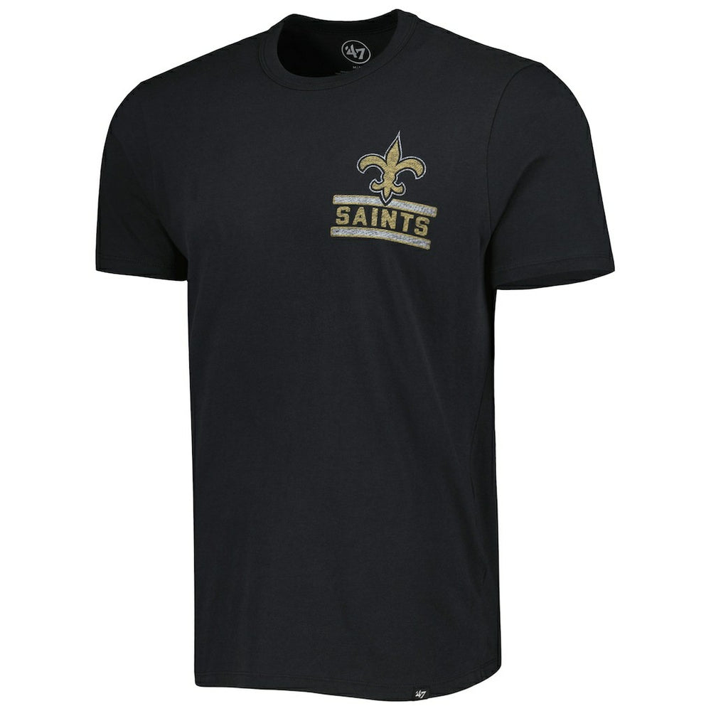 New Orleans Saints '47 Open Field Franklin T-Shirt Black | 47 brand