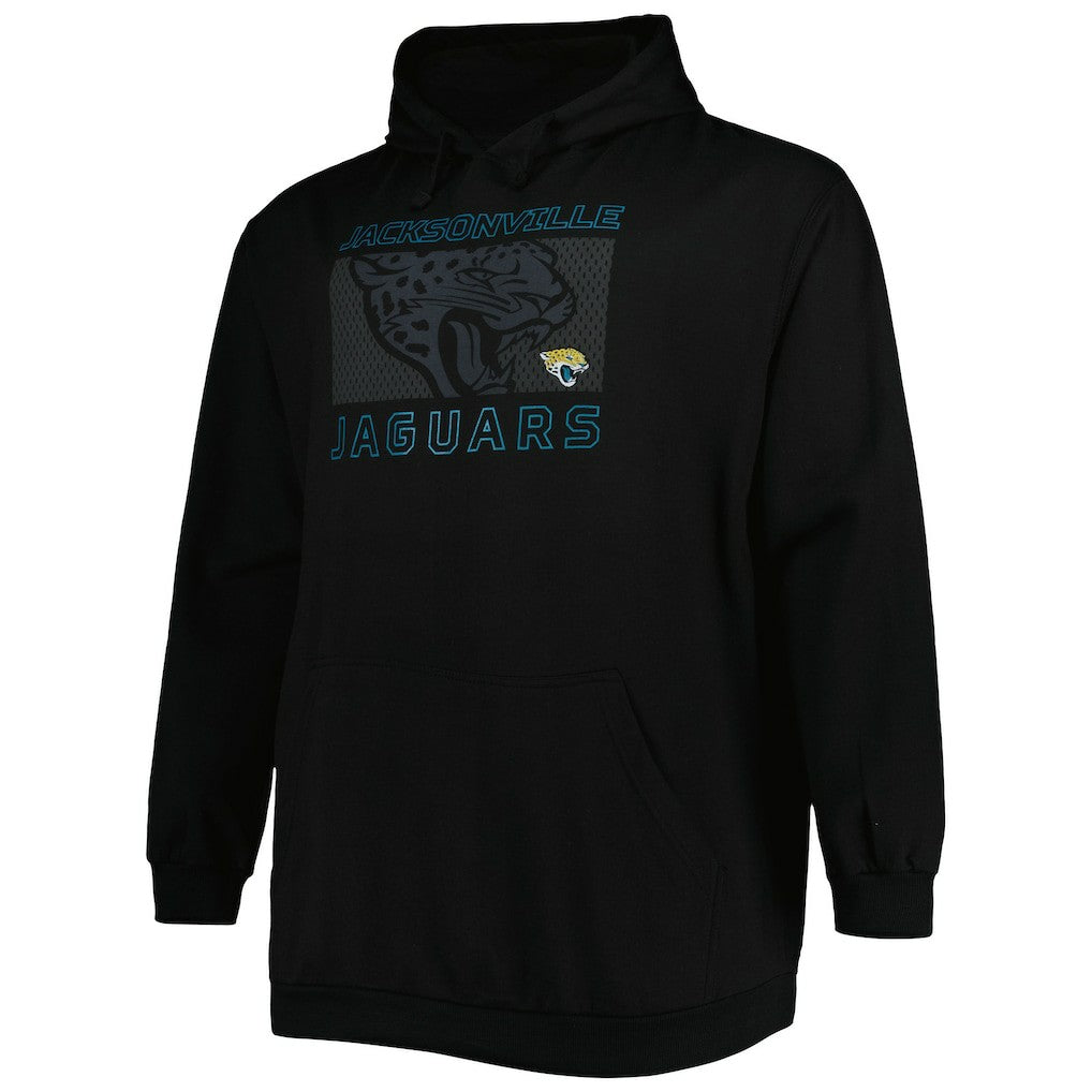 Jacksonville Jaguars Big & Tall Pop of Color Pullover Hoodie Black | Fanatics