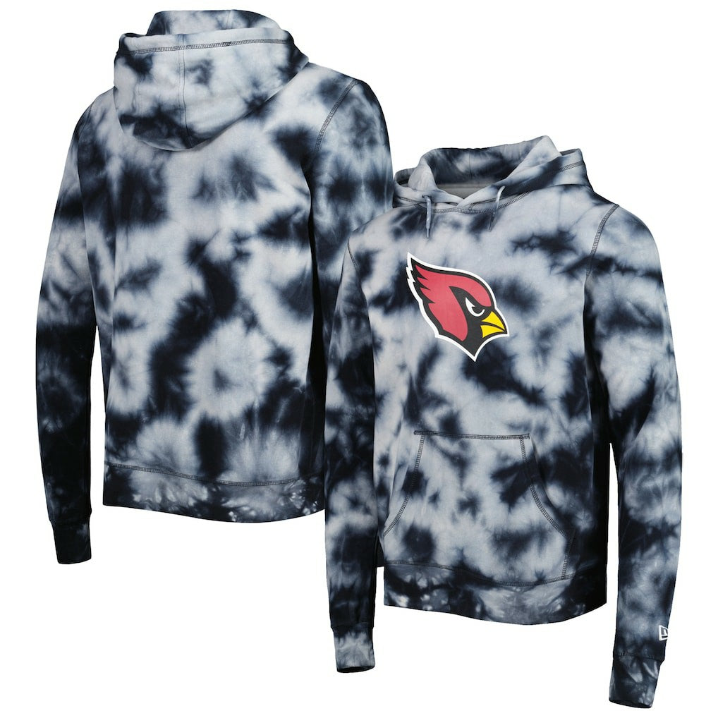 Arizona Cardinals New Era Team Tie-Dye Pullover Hoodie Black | NFL