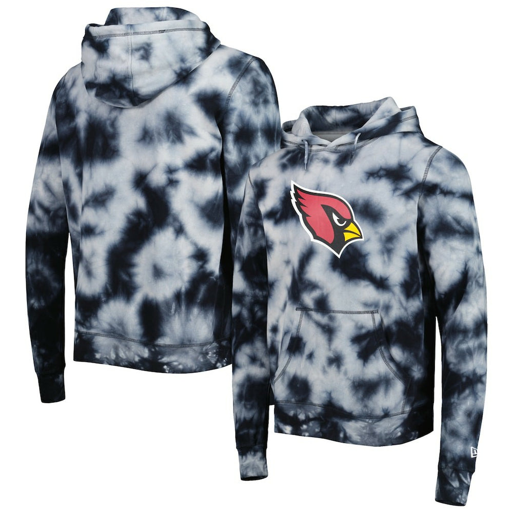 Arizona Cardinals New Era Team Tie-Dye Pullover Hoodie Black | NFL
