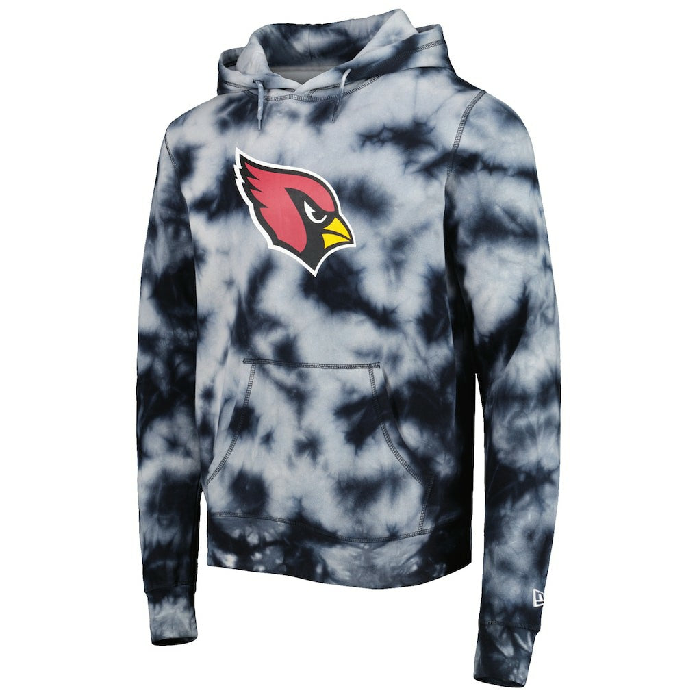 Arizona Cardinals New Era Team Tie-Dye Pullover Hoodie Black | NFL