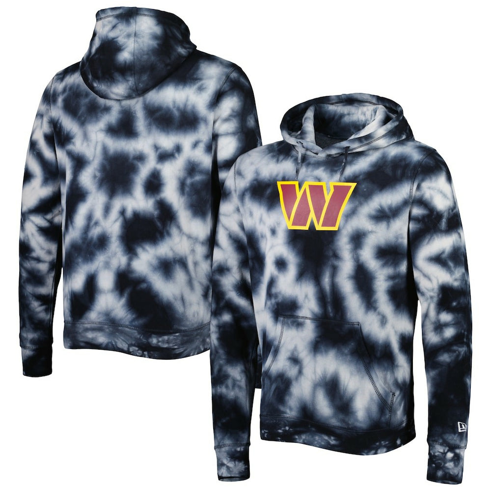 Washington Commanders New Era Team Tie-Dye Pullover Hoodie Black | NFL