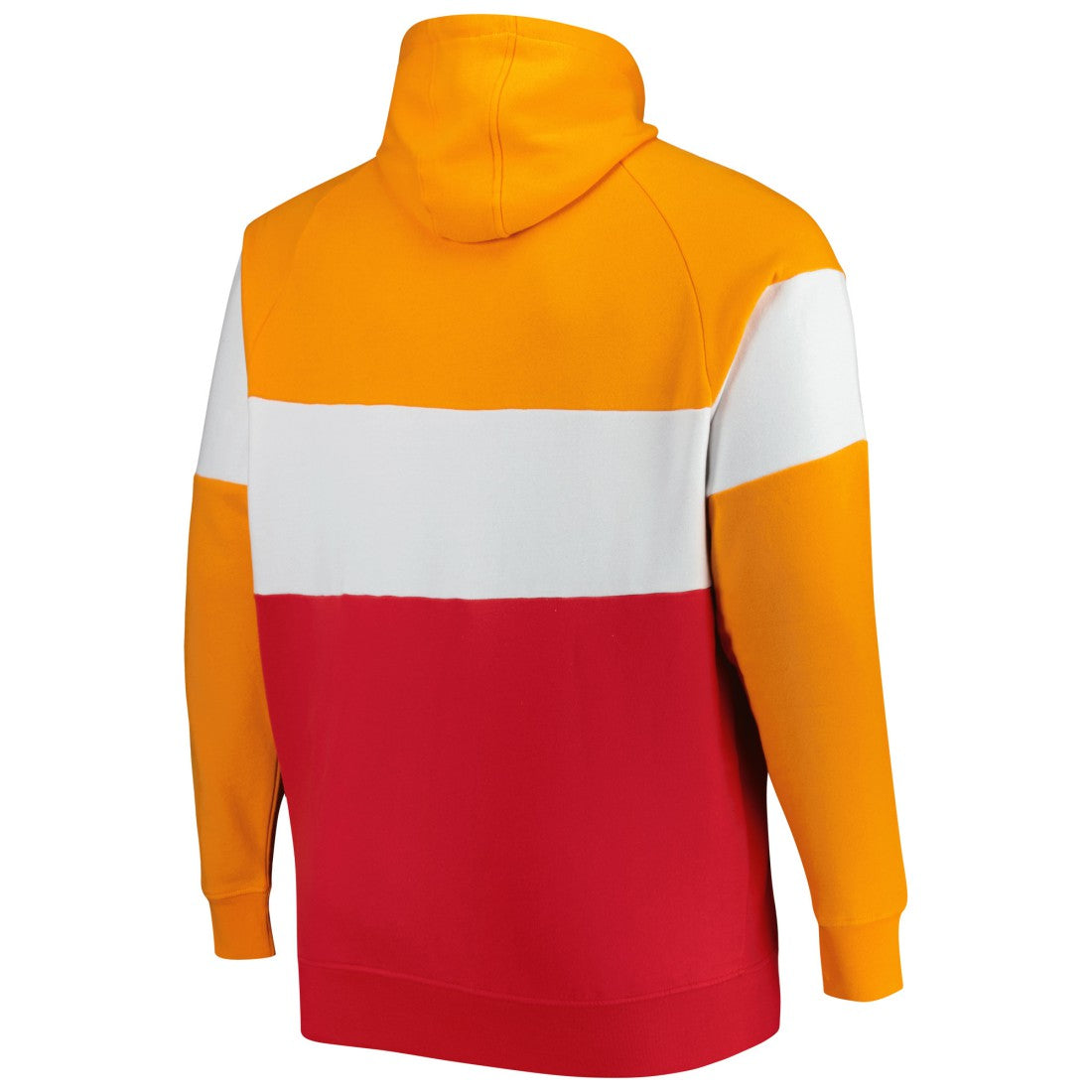 Tampa Bay Buccaneers New Era Big & Tall Throwback Colorblock Fleece Raglan Pullover Hoodie Orange/Red | NFL