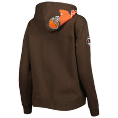 Cleveland Browns Pro Standard Women's Local Patch Pullover Hoodie Brown | NFL