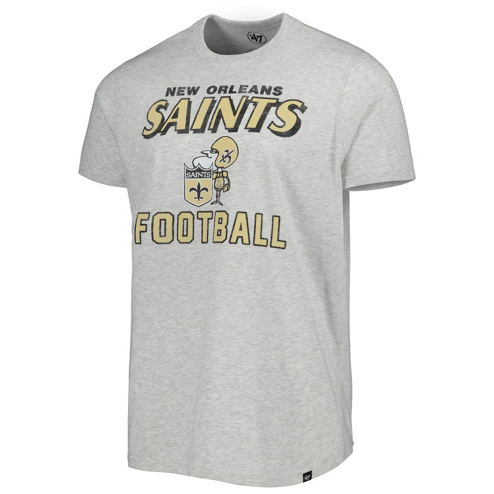 New Orleans Saints '47 Dozer Franklin Lightweight T-Shirt Gray | 47 brand