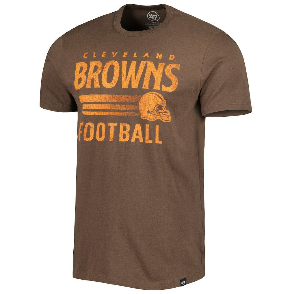 Cleveland Browns '47 Wordmark Rider Franklin T-Shirt Brown | 47 brand