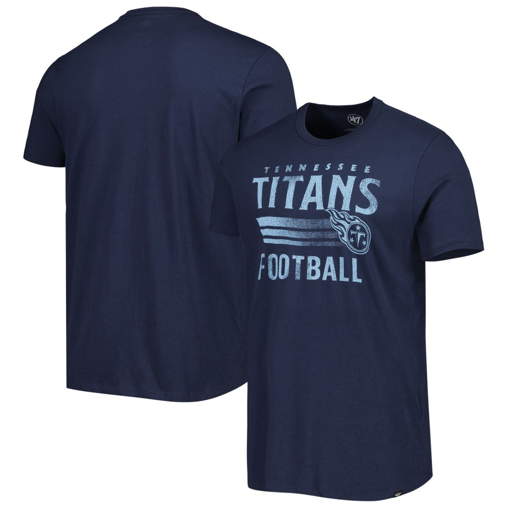 Tennessee Titans '47 Wordmark Rider Franklin T-Shirt Navy | 47 brand